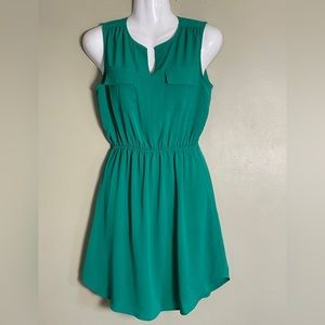 Monteau green sleeveless dress NWT
